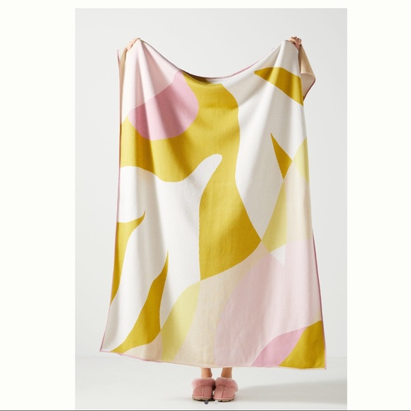 Anthropologie Rosehip Throw Blanket